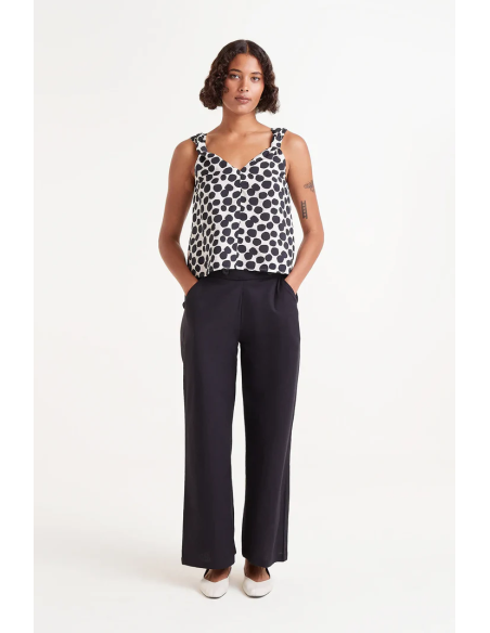 Compania Fantastica Terrazzo print strappy top - 51C/11023