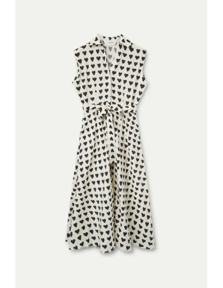 Compania Fantastica Midi with heart print dress - 51C/11030