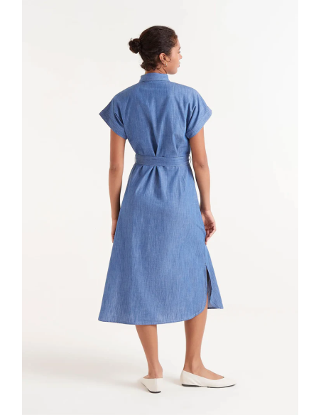 Compania Fantastica Denim midi shirt dress - 51C/40011