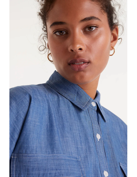 Compania Fantastica Denim midi shirt dress - 51C/40011