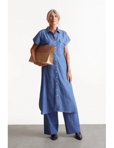 Compania Fantastica Denim Midi Shirt... Compania Fantastica Denim Midi Shirt...