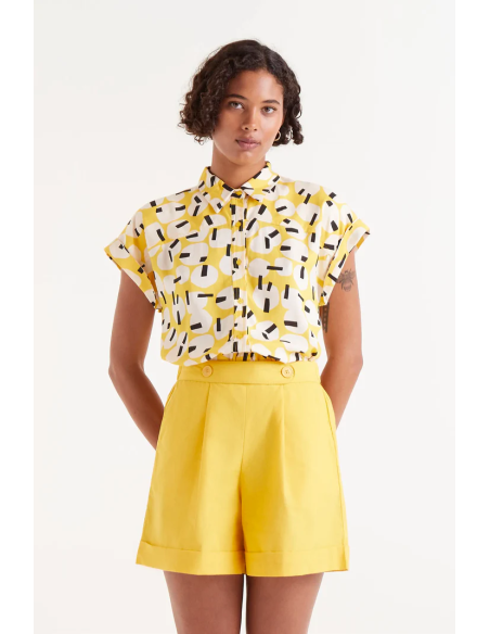 Compania Fantastica Onigiri Geometric Short Sleeve Shirt - 51C/40019