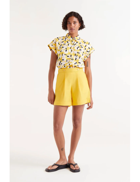 Compania Fantastica Onigiri Geometric Short Sleeve Shirt - 51C/40019