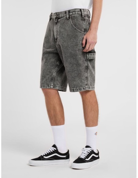 DICKIES SHORTS M GARYVILLE DENIM LIGHT GRAY WASH - DK0A4XCKJ811