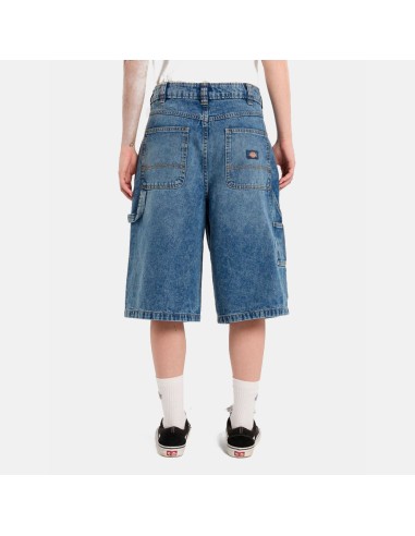 DICKIES CARPENTER DENIM JORT W RINSED...