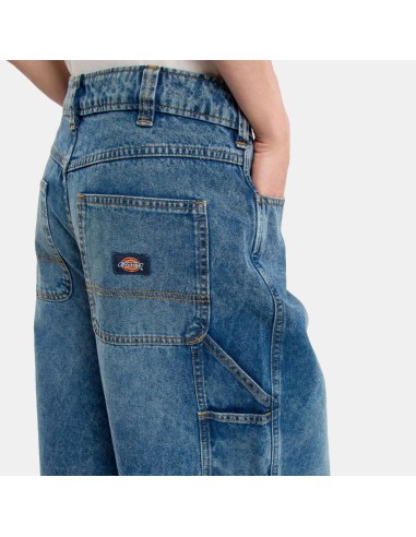 DICKIES CARPENTER DENIM JORT W RINSED...