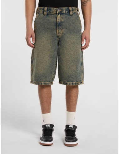 DICKIES MADISON YELLOW FADE INDIGO SHORT- DK0A4YSYK581