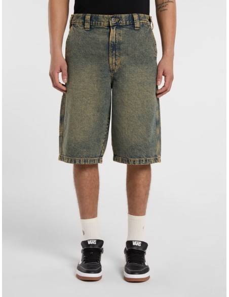 DICKIES SHORTS M MADISON YELLOW FADE INDIGO - DK0A4YSYK581