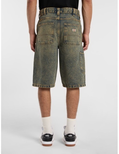 DICKIES SHORTS M MADISON YELLOW FADE INDIGO - DK0A4YSYK581