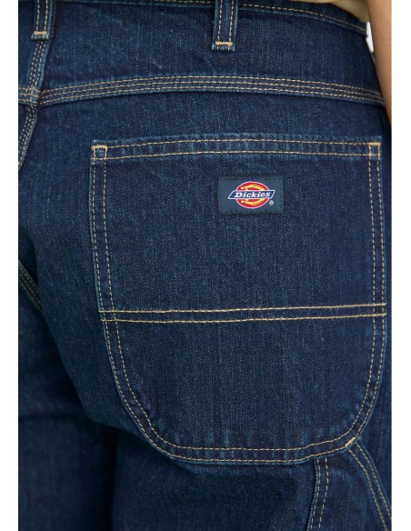 Dickie Denim Pants M Utility Relaxed Rinsed Indigo Blue - DK001993F131