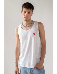 Kaotiko Tank Heart White...