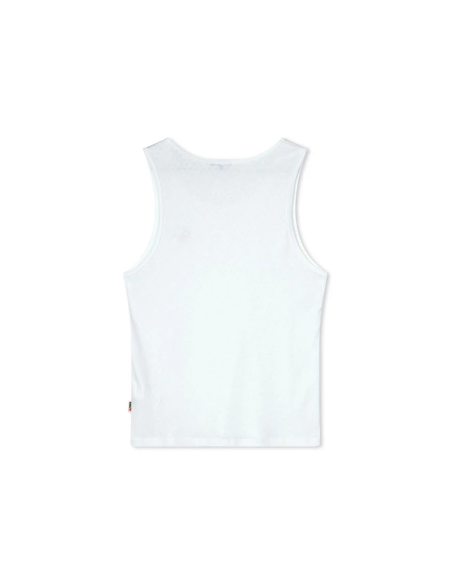 Kaotiko Tank Heart White T-shirt - AO143-01-G002