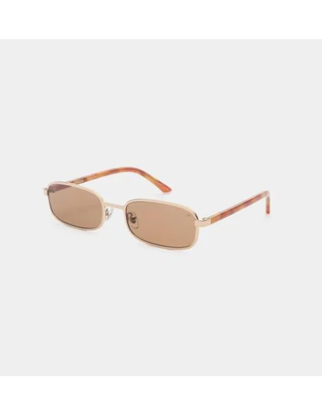A.kjaerbede NOAH Gold Burnt Amber Sunglasses - KL2506-004