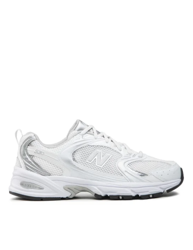New Balance White/Silver Sneakers - MR530EMA