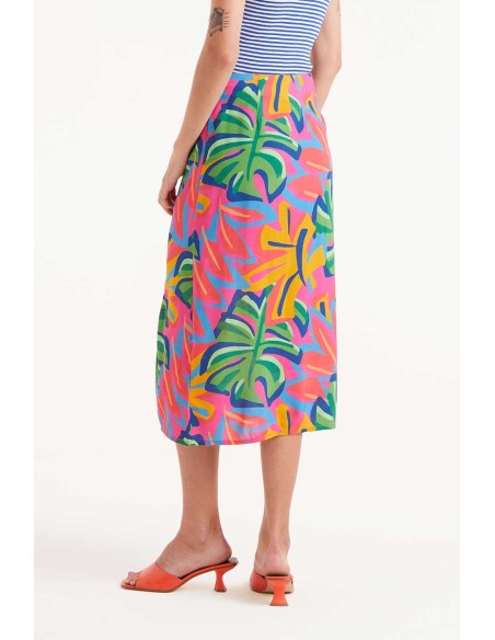 Compania Fantastica Multi Colour Midi Skirt - 52C/43107