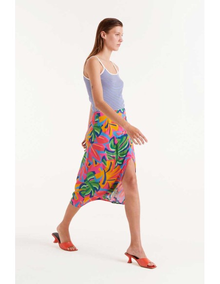 Compania Fantastica Multi Colour Midi Skirt - 52C/43107