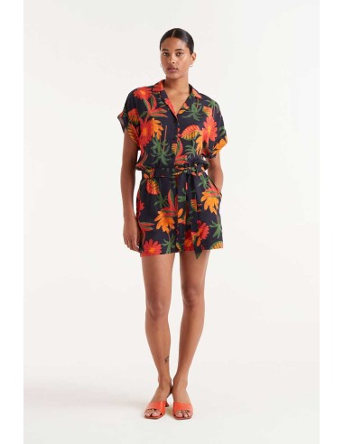 Compania Fantastica Famara floral print jumpsuit short - 52C/11103