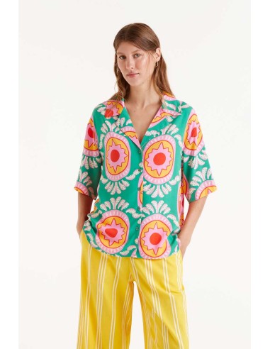 Compania Fantastica Blue Floral Shirt - 52C/12102
