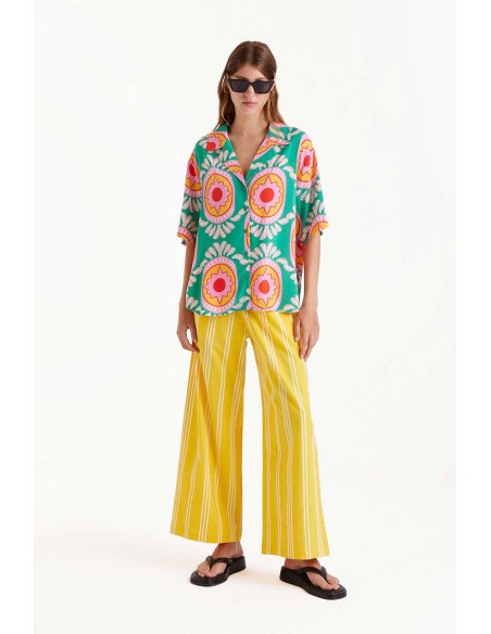 Compania Fantastica Blue Floral Shirt - 52C/12102