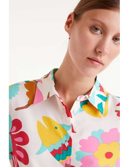 Compania Fantastica Flowers Shirt - 52C/11106