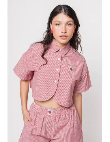 Kaotiko Apple Red Checked Shirt - AQ060-01-M002