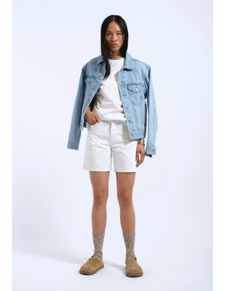 Dr Denim Arch White Shorts - 2510104