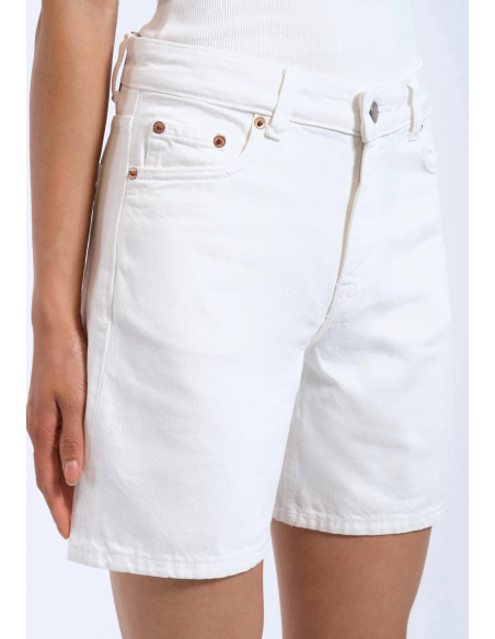 Dr Denim Arch White Shorts - 2510104
