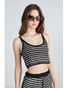 24Colours Crocheted Top -...