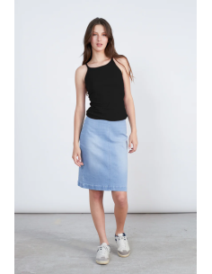 24Colours Denim Skirt -...