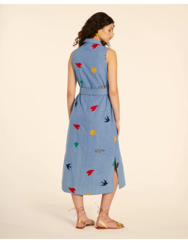 PEPALOVERS DENIM EMBROIDERY SHIRT...