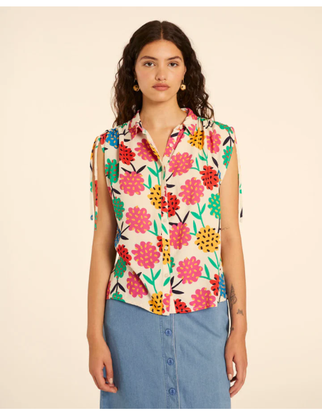 PEPALOVERS FLOWER RUNNED SHIRT - 111349