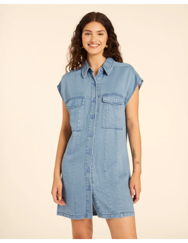 PEPALOVERS SHORT DENIM UTILITY DRESS - 111391