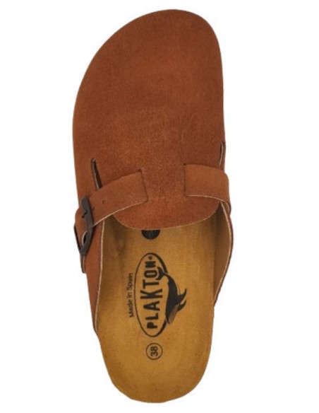 Plakton AFELPADO Cuero 294-X Suede Clogs - 181539-Cuero