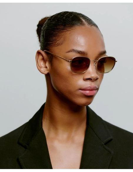 A.kjaerbede HELLO Matte Gold Sunglasses - KL2505-008