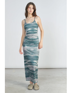 24Colours Printed Dress -...
