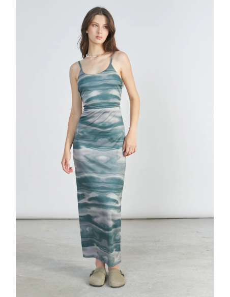 24Colours Printed Dress - 25c-21186b