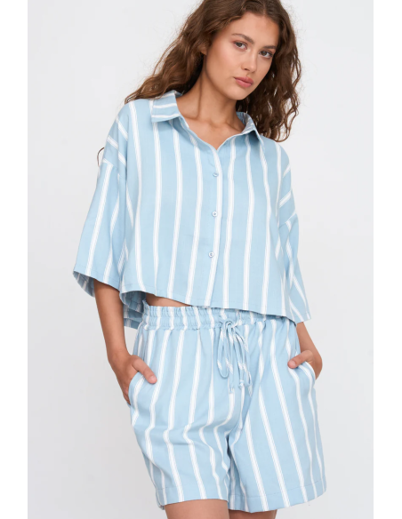 24 Colours Blouse Striped - 30480a