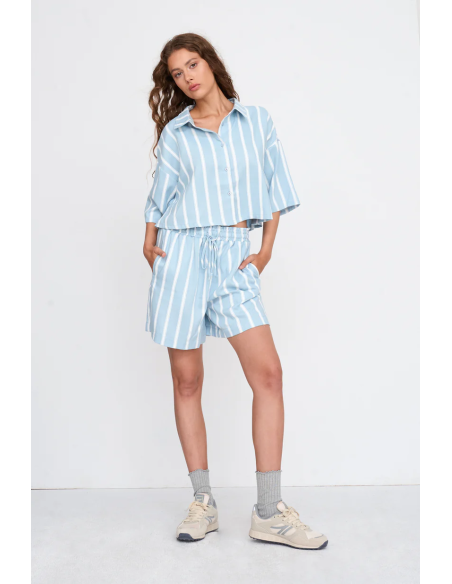 24 Colours Blouse Striped - 30480a