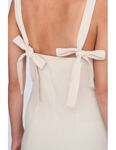 24 Colours Dress Beige - 21203b