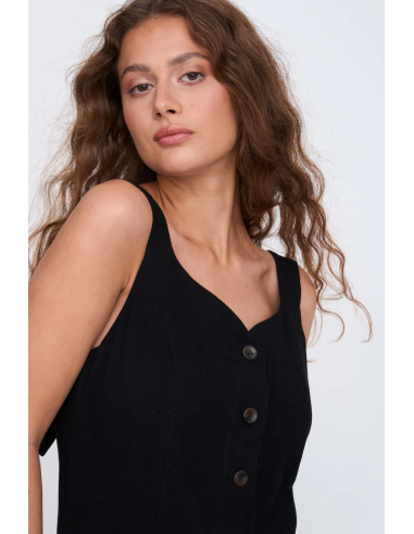 24 Colours Dress Black - 21203a