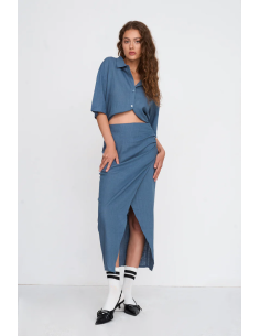 24Colours Blue Blouse -... 2