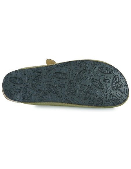 Plakton AFELPADO Light Kaki 717 X Suede Clogs - 171539-light kaki