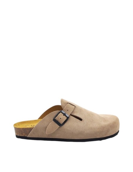 Plakton AFELPADO Piedra 304 Sa Suede Clogs - 171539-Piedra