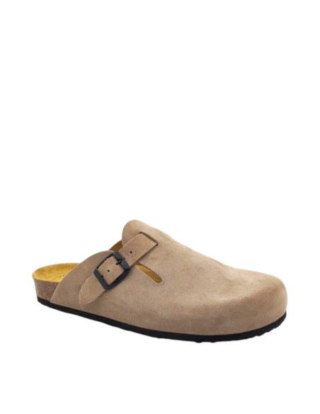 Plakton AFELPADO Piedra 304 Sa Suede Clogs - 171539-Piedra