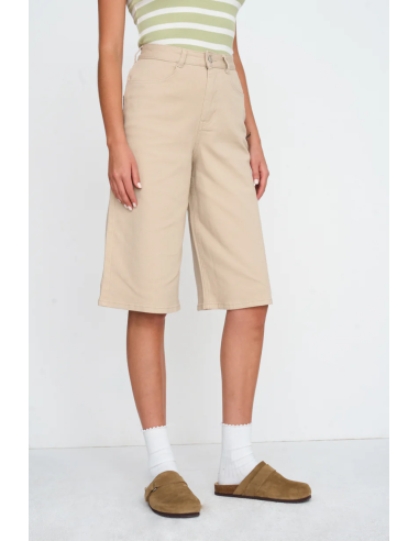 24 Colours Shorts Beige Blend Cotton...