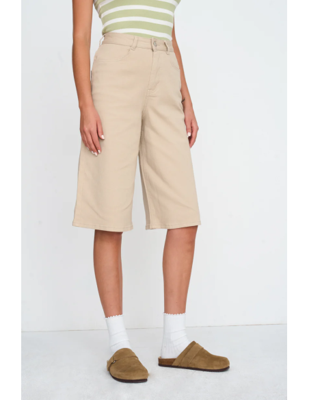 24 Colours Shorts Beige Blend Cotton - 60893.bg.