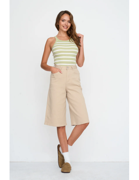 24 colours Shorts Beige Blend Cotton - 60893.bg.