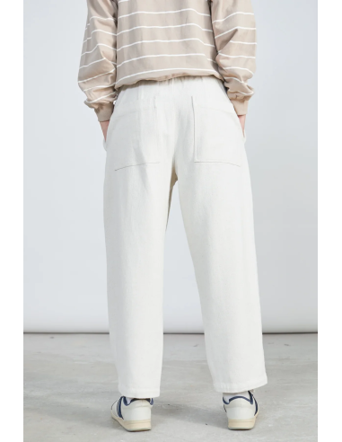 24 Colours Pants Ecru Cotton -25S-60874
