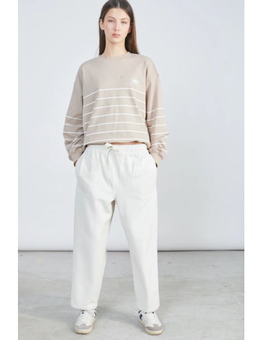 24 Colours Ecru Cotton Pants -25S-60874