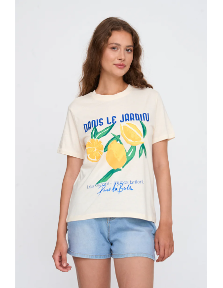 24Colours Lemon Cotton T-shirt - 12385a